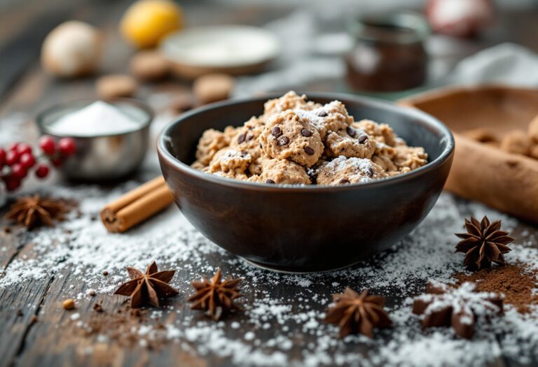 Deliziosi biscotti di Natale decorati per le feste