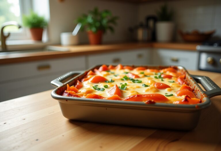 Deliziose lasagne al salmone pronte per le festività