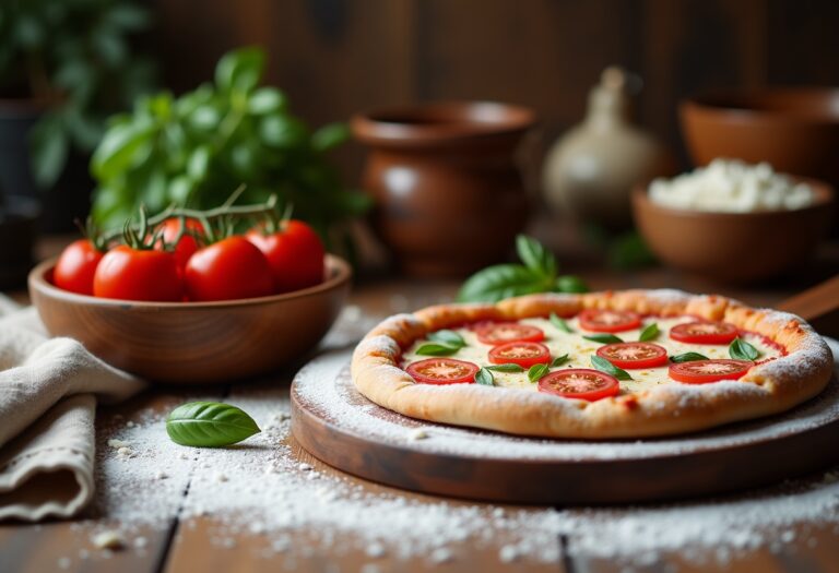 Immagine di una pizza perfetta appena sfornata