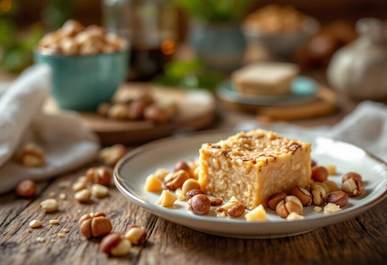 Torrone artigianale italiano con mandorle e miele