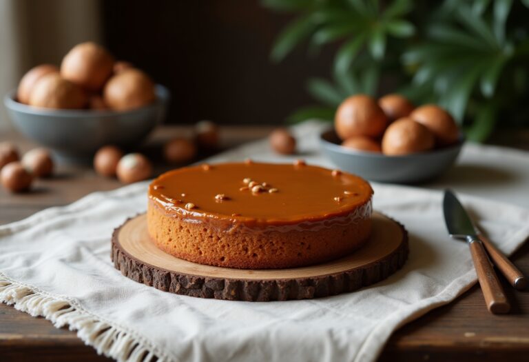 Deliziosa torta di nocciole tipica delle Langhe