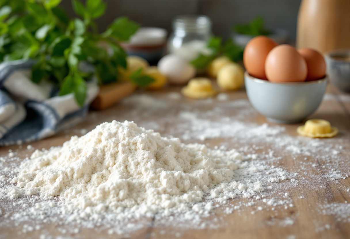 Tortellini emiliani serviti con salsa e decorazioni