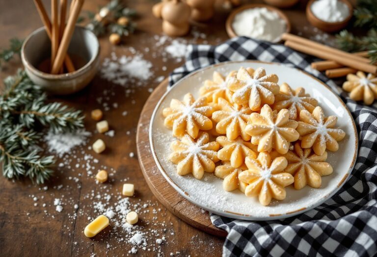 Biscotti Vanillekipferl decorati per Natale