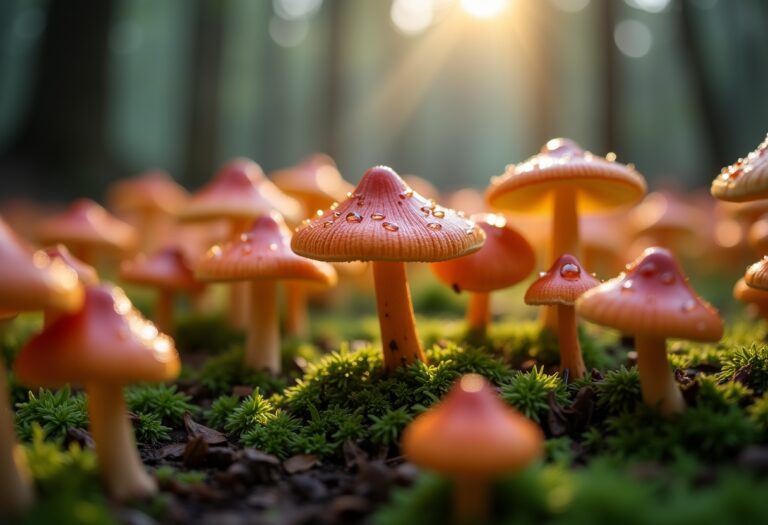 Varietà di funghi freschi pronti per la cucina