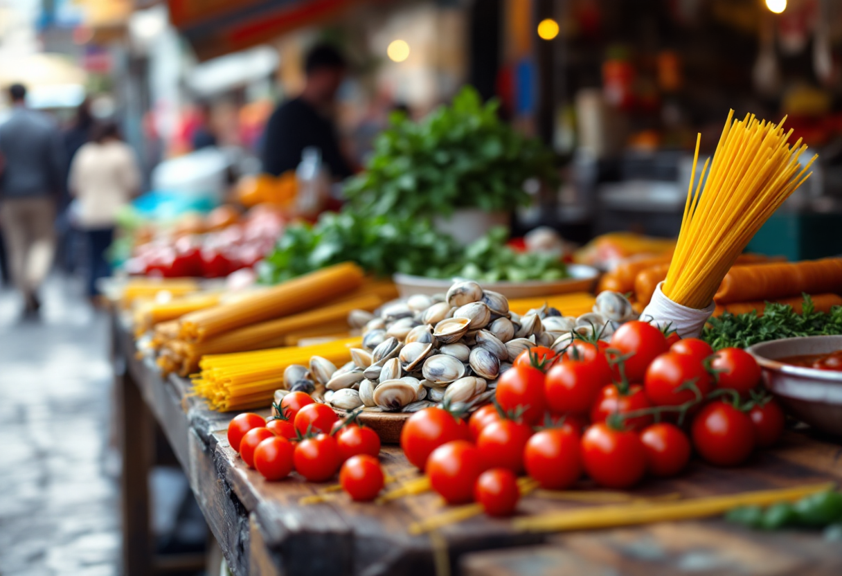 Piatto tipico della cucina napoletana con ingredienti freschi