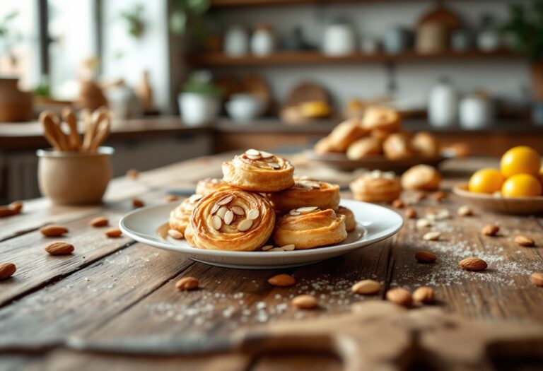 Dolcetti alle mandorle decorati e pronti da gustare