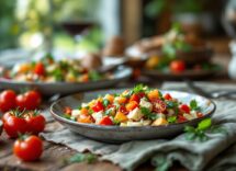 Insalata di rinforzo napoletana con verdure e acciughe