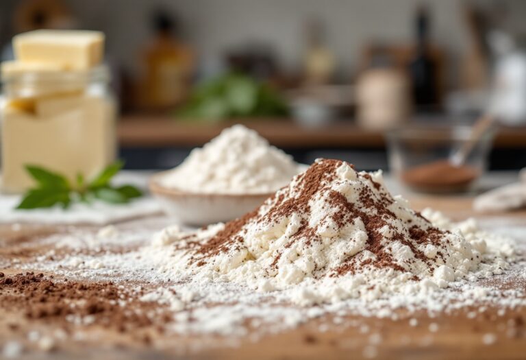 Pasta frolla al cacao pronta per essere utilizzata