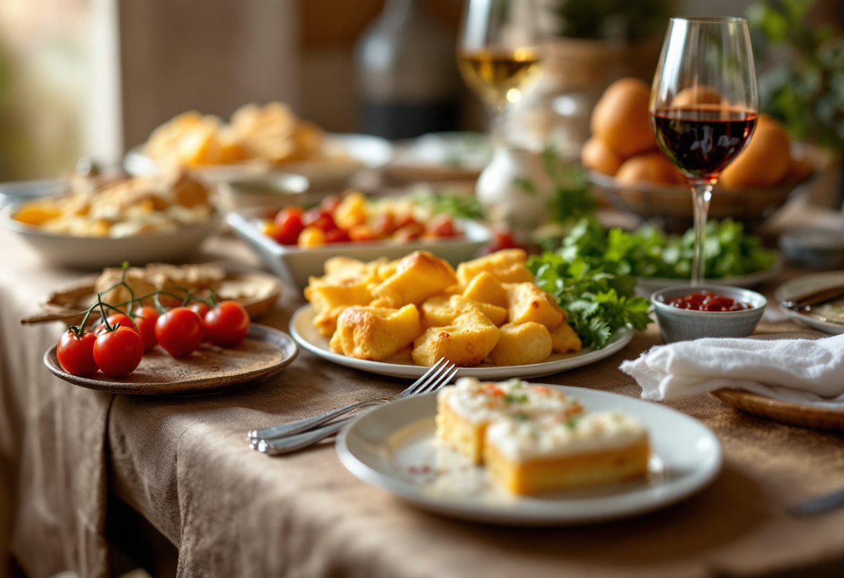 Piatto tipico della cucina sarda con ingredienti freschi