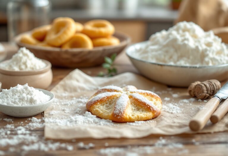 Panini dolci all'acqua appena sfornati su un piatto