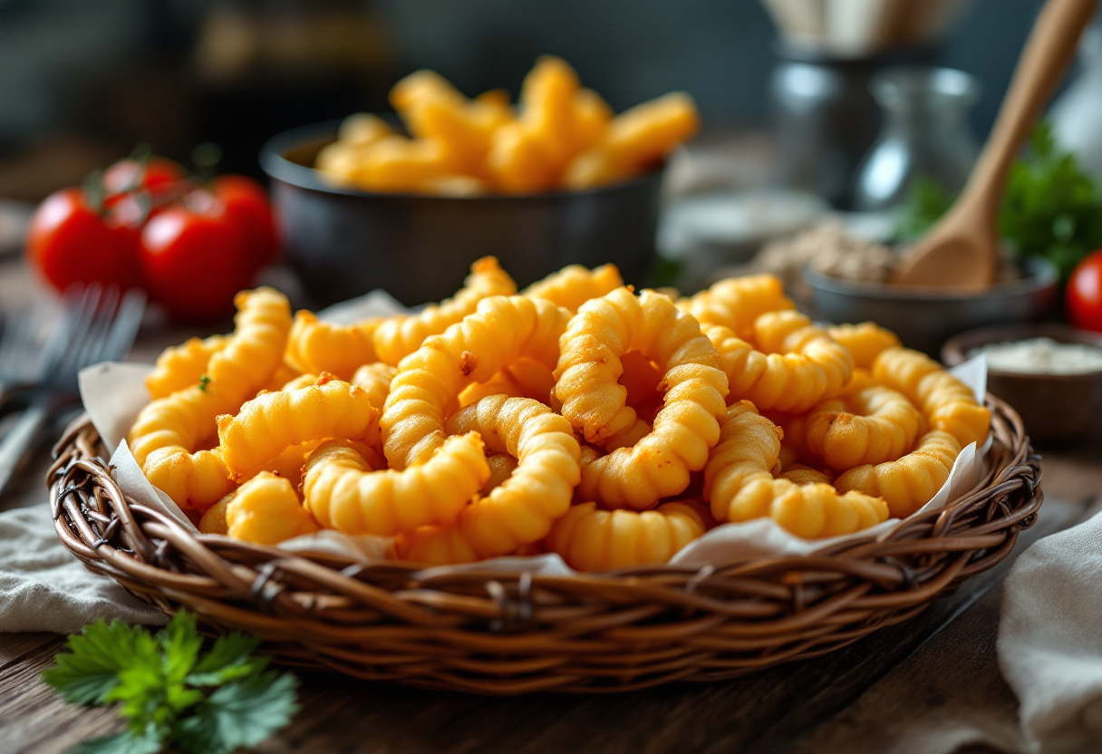 Pettole pugliesi appena fritte e dorate