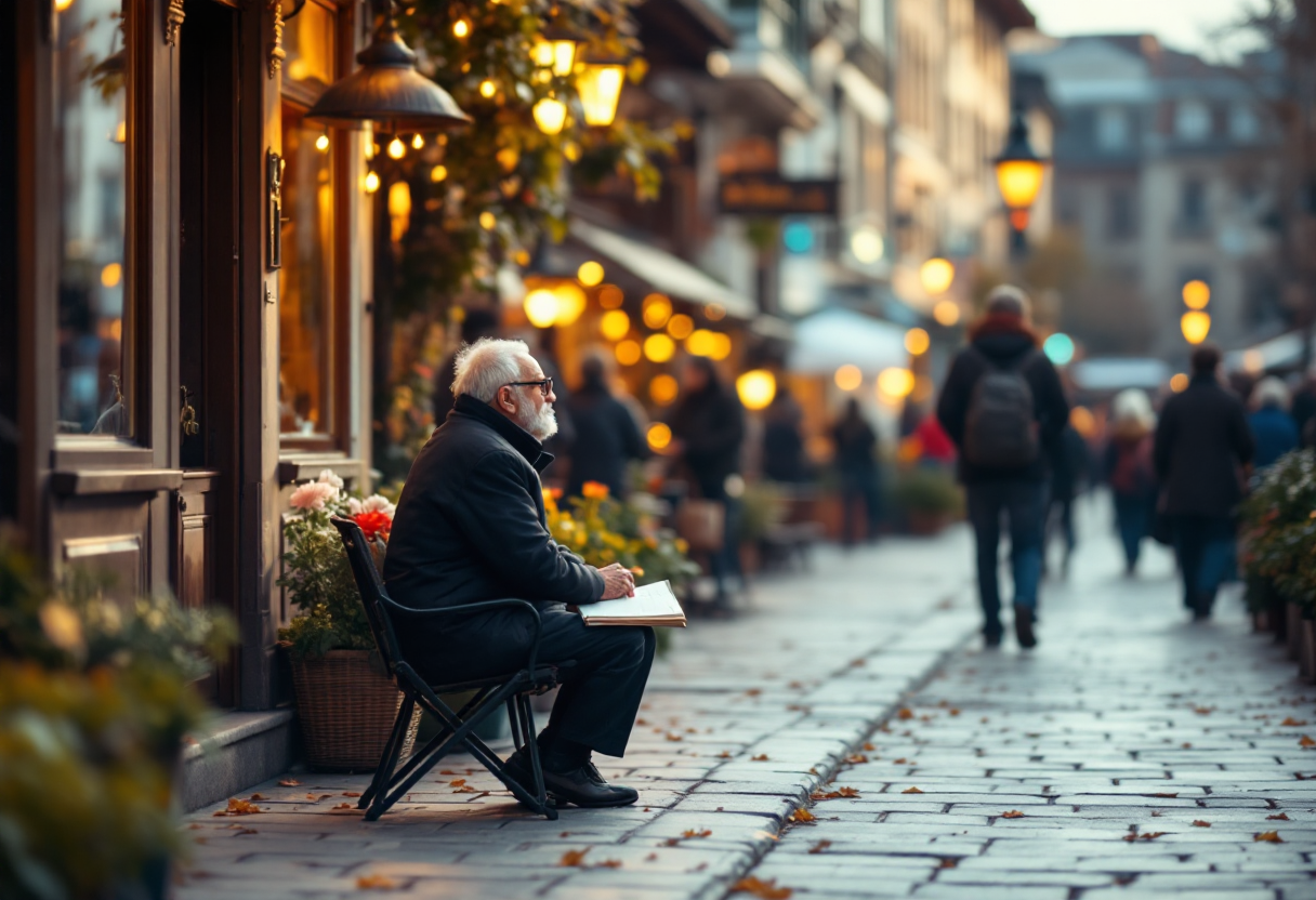 Grafico sugli aumenti delle pensioni in Italia nel 2025