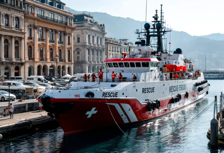 La signora Marisa in azione durante il salvataggio in mare