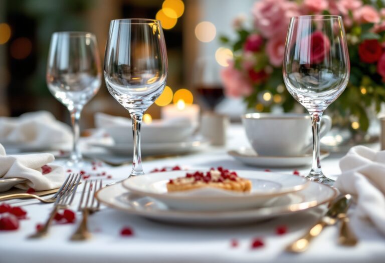 Immagine di piatti romantici per San Valentino