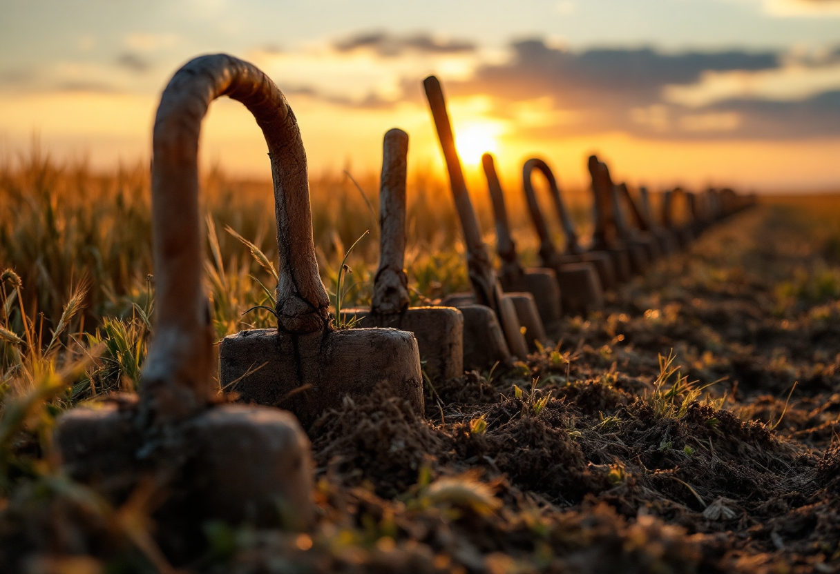 Immagine che rappresenta le sfide delle pensioni agricole nel 2025